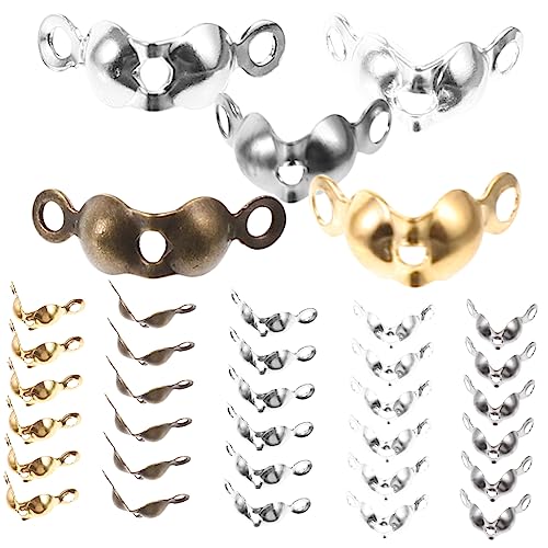 HAWILLOSCH 1000Stücke Schmuckverschluss Knotenabdeckungen für Armbandherstellung Clips für DIY Schmuck und Bastelprojekte von HAWILLOSCH