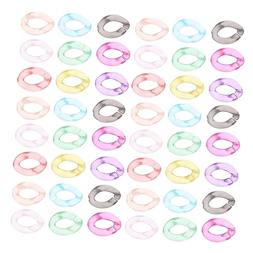 HAWILLOSCH 100Stücke Acryl Kettenanschluss Ringe Farbige Verknüpfungskettenringe für DIY Schmuck Schlüsselanhänger Taschen und Bastelprojekte Leicht und Langlebig HAWILLOSCH 100Stücke Acryl Kettenanschluss Ringe Farbige Verknüpfungskettenringe für DIY Schmuck Schlüsselanhänger Taschen und Bastelprojekte Leicht und Langlebig von HAWILLOSCH