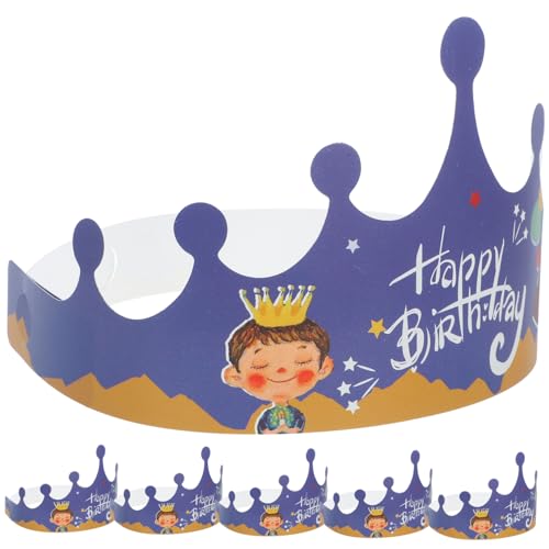 HAWILLOSCH 100 Stück Partyhüte Für Jungen Und Mädchen Prinzenkrone Für Jungen Zahltag-kopfbedeckung Geburtstagskronen Für Kleinkinder Partydekorationen Aus Papier Auffälliges Design HAWILLOSCH 100 Stück Partyhüte Für Jungen Und Mädchen Prinzenkrone Für Jungen Zahltag-kopfbedeckung Geburtstagskronen Für Kleinkinder Partydekorationen Aus Papier Auffälliges Design von HAWILLOSCH