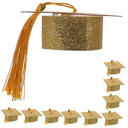 HAWILLOSCH 10St Abschlusspokal Deckel Abschlussdekorationen Abschlusskappe Grad Mütze und Mantel abschlussgeschenk party sachen lustiges Weincover Kelchhülle für Abschlussfeier Papier Golden HAWILLOSCH 10St Abschlusspokal Deckel Abschlussdekorationen Abschlusskappe Grad Mütze und Mantel abschlussgeschenk party sachen lustiges Weincover Kelchhülle für Abschlussfeier Papier Golden von HAWILLOSCH