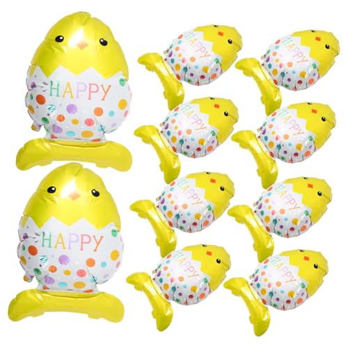 HAWILLOSCH 10stücke Ostern Party Deko Aluminium Folie Eier Ballon Stehende Küken Ballons Für Fröhliche Osterfeiern Und Garten Dekoration Innen Und Außeneinsatz HAWILLOSCH 10stücke Ostern Party Deko Aluminium Folie Eier Ballon Stehende Küken Ballons Für Fröhliche Osterfeiern Und Garten Dekoration Innen Und Außeneinsatz von HAWILLOSCH