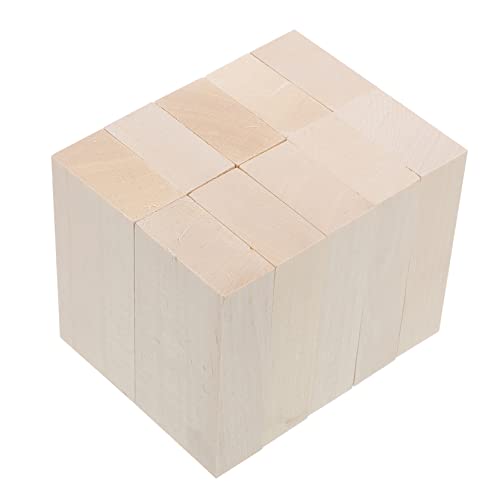 HAWILLOSCH 10Stücke DIY Holzplanken Unbehandeltem Lindenholz Unfertige Holzblöcke für Handwerksprojekte für Schnitzarbeiten Basteln Graffiti von HAWILLOSCH