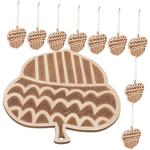 HAWILLOSCH 10Stücke Hängende Holzkegel Unbehandelte Holzanhänger für DIY Basteln und Dekorationen für Hochzeiten und Feste Kegelform Holzstücke HAWILLOSCH 10Stücke Hängende Holzkegel Unbehandelte Holzanhänger für DIY Basteln und Dekorationen für Hochzeiten und Feste Kegelform Holzstücke von HAWILLOSCH