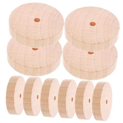 HAWILLOSCH 10Stücke Holzräder für DIY Bastelprojekte Kleine Holzräder für Spielzeugmodelle für Gestalten und Modellbau Dicke Hergestellt HAWILLOSCH 10Stücke Holzräder für DIY Bastelprojekte Kleine Holzräder für Spielzeugmodelle für Gestalten und Modellbau Dicke Hergestellt von HAWILLOSCH