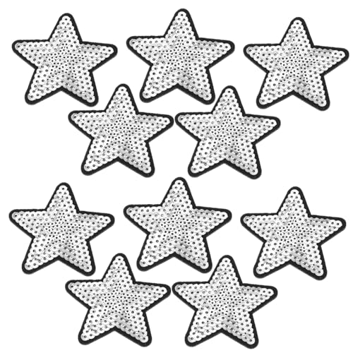 HAWILLOSCH 10Stücke Sternaufnäher mit Pailletten Dekorative Applikationen zum Aufbügeln für Jeans Jacken Taschen und Mehr Stylische DIY Dekoration für Kleidung HAWILLOSCH 10Stücke Sternaufnäher mit Pailletten Dekorative Applikationen zum Aufbügeln für Jeans Jacken Taschen und Mehr Stylische DIY Dekoration für Kleidung von HAWILLOSCH