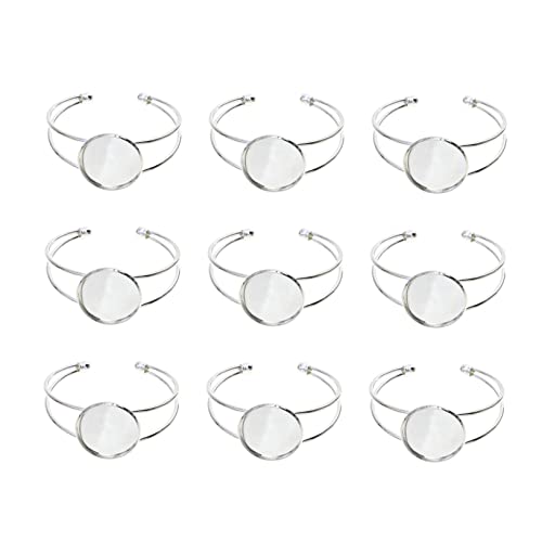 HAWILLOSCH 10Stücke Verstellbares Kupferarmband Mit Runden Einstellungen Für DIY Schmuckherstellung Für Handwerk Und Elegant Hohe von HAWILLOSCH