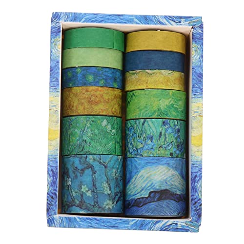 HAWILLOSCH 12 Rollen Papierbandaufkleber Selbstklebende Aufkleber Sammelalbum Diy Notebook Bänder Diy Klebeband Diy-bänder Dekorativer Klebebandaufkleber Diy Washi Tapes Scrapbook-zubehör Pvc von HAWILLOSCH