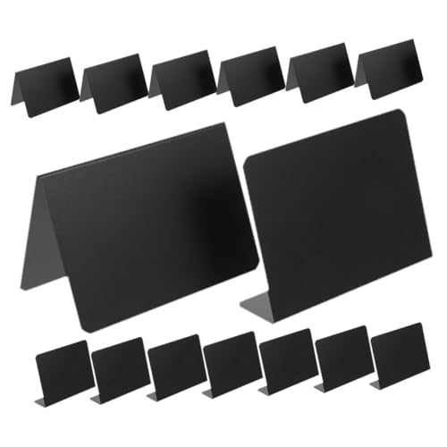 HAWILLOSCH 12 Stück Mini Tafeln für Nachrichten Tischnummern und Dekoration Abwischbare Kleine Schwarze Kreidetafeln für Hochzeiten Feiern und Buffets HAWILLOSCH 12 Stück Mini Tafeln für Nachrichten Tischnummern und Dekoration Abwischbare Kleine Schwarze Kreidetafeln für Hochzeiten Feiern und Buffets von HAWILLOSCH