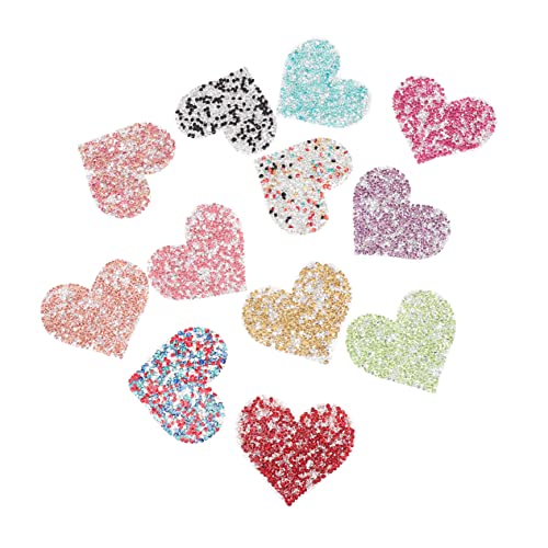 HAWILLOSCH 12Stücke Bling Herz Patches Aufbügelbare Applikationen für Kleidung Taschen und Hüte DIY Dekoration zum Abdecken von Flecken für Bastelprojekte HAWILLOSCH 12Stücke Bling Herz Patches Aufbügelbare Applikationen für Kleidung Taschen und Hüte DIY Dekoration zum Abdecken von Flecken für Bastelprojekte von HAWILLOSCH