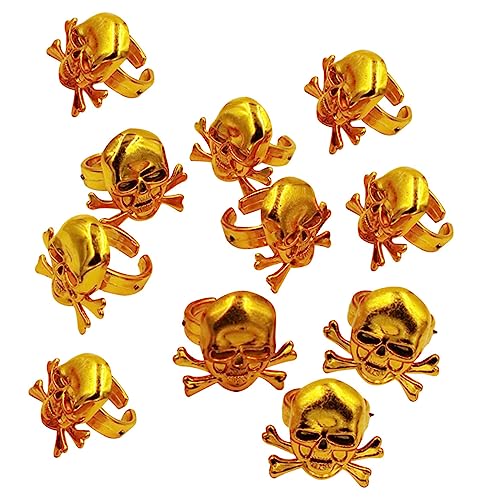 HAWILLOSCH 12Stücke Goldene Piratenringe Für Dekorationsringe Zubehör Für Piratenkostüme Halloween Feiern Und Kinderaufführungen HAWILLOSCH 12Stücke Goldene Piratenringe Für Dekorationsringe Zubehör Für Piratenkostüme Halloween Feiern Und Kinderaufführungen von HAWILLOSCH