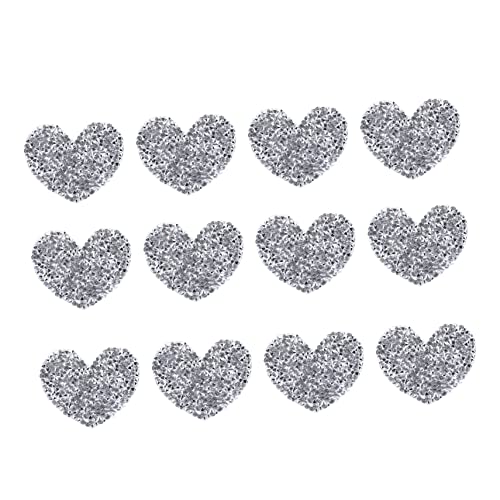 HAWILLOSCH 12Stücke Herz Strass Patches Glänzende Applikationen für Kleidung zum Aufbügeln für Jacken Rucksäcke Jeans und Mehr Dekoration für Styles HAWILLOSCH 12Stücke Herz Strass Patches Glänzende Applikationen für Kleidung zum Aufbügeln für Jacken Rucksäcke Jeans und Mehr Dekoration für Styles von HAWILLOSCH