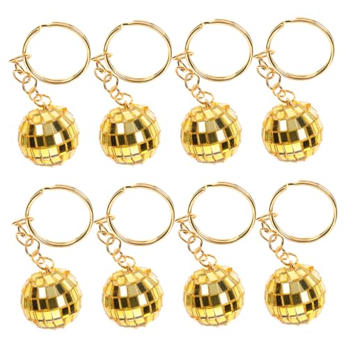 HAWILLOSCH 12Stücke Mini Disco Kugel Schlüsselanhänger Set Teiliges Retro Party Zubehör für Jahre Mottopartys Glänzende Spiegelkugel Auto Dekoration für Disco Fans HAWILLOSCH 12Stücke Mini Disco Kugel Schlüsselanhänger Set Teiliges Retro Party Zubehör für Jahre Mottopartys Glänzende Spiegelkugel Auto Dekoration für Disco Fans von HAWILLOSCH