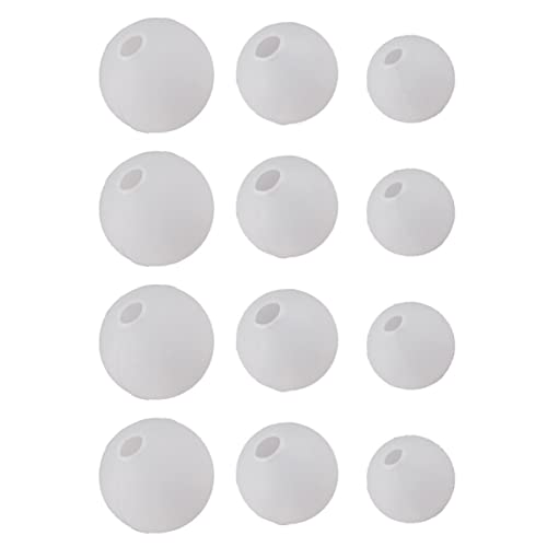 HAWILLOSCH 12Stücke Teiliges Silikonformen für DIY Schmuck Kugelharzformen für Epoxidharz Gestaltung für Schmuckprojekte und Handarbeiten von HAWILLOSCH