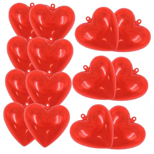 HAWILLOSCH 14Stücke Füllbare Herz Kugeln für DIY Hochzeitsdekoration und Valentinstagsgeschenke Leicht und Langlebig für Kreative und Festtagsdekorationen von HAWILLOSCH