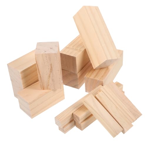 HAWILLOSCH 16 Stück Holzlatten Und Säulen Holzbearbeitung Mit Produkt Holzschnitzerei Schnitzblöcke Aus Lindenholz Leerzeichen Schnitzen Blöcke Zum Basteln Farbe Hölzern HAWILLOSCH 16 Stück Holzlatten Und Säulen Holzbearbeitung Mit Produkt Holzschnitzerei Schnitzblöcke Aus Lindenholz Leerzeichen Schnitzen Blöcke Zum Basteln Farbe Hölzern von HAWILLOSCH