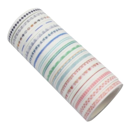 HAWILLOSCH 18 Rollen Grenze gestreifte Klebeband Buchalbum Klebeband tagebuch klebeband papierklebeband selber machen Sammelklebeband Fotoalbumband HAWILLOSCH 18 Rollen Grenze gestreifte Klebeband Buchalbum Klebeband tagebuch klebeband papierklebeband selber machen Sammelklebeband Fotoalbumband von HAWILLOSCH