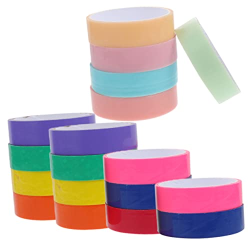 HAWILLOSCH 18 Rollen Klebebänder Klebrige Bälle für Diy Stressabbau und Transparente Gemischte Farben HAWILLOSCH 18 Rollen Klebebänder Klebrige Bälle für Diy Stressabbau und Transparente Gemischte Farben von HAWILLOSCH