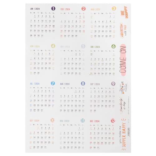HAWILLOSCH 1Blatt Kalenderaufkleber Bogen Notizblock Planer Sticker Wiederverwendbare Index Tabs für Schule Büro Praktische Selbstklebende Etiketten für Effiziente Planung HAWILLOSCH 1Blatt Kalenderaufkleber Bogen Notizblock Planer Sticker Wiederverwendbare Index Tabs für Schule Büro Praktische Selbstklebende Etiketten für Effiziente Planung von HAWILLOSCH