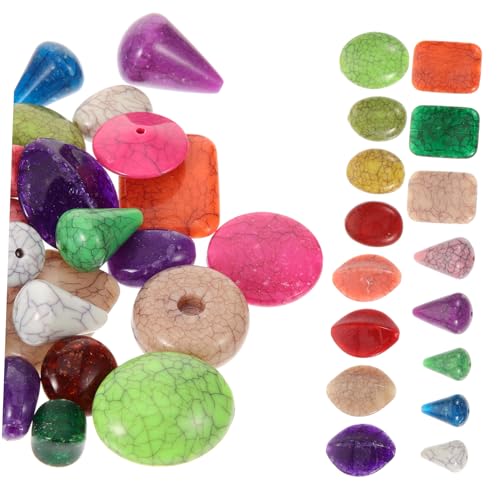 HAWILLOSCH 1Packung Bastelperlen Lose Acrylperlen für DIY Schmuckherstellung Armbänder und Dekorationen für Kunsthandwerk und von HAWILLOSCH