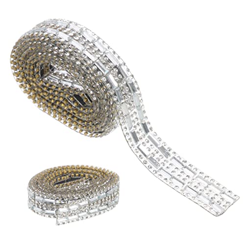 HAWILLOSCH 1Rolle Selbstklebendes Strassband Handwerksverkleidung für DIY Hochzeitsdekorationen Kleidung Taschen und Mehr Breit Reihig Vielseitig HAWILLOSCH 1Rolle Selbstklebendes Strassband Handwerksverkleidung für DIY Hochzeitsdekorationen Kleidung Taschen und Mehr Breit Reihig Vielseitig von HAWILLOSCH