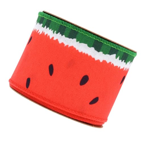 HAWILLOSCH 1Rolle Wassermelonenmuster Satinband Dekorationsmaterial für DIY Projekte Geschenkverpackungen Kleidung und Blumenarrangements Strapazierfähig und Leicht zu Lagern HAWILLOSCH 1Rolle Wassermelonenmuster Satinband Dekorationsmaterial für DIY Projekte Geschenkverpackungen Kleidung und Blumenarrangements Strapazierfähig und Leicht zu Lagern von HAWILLOSCH