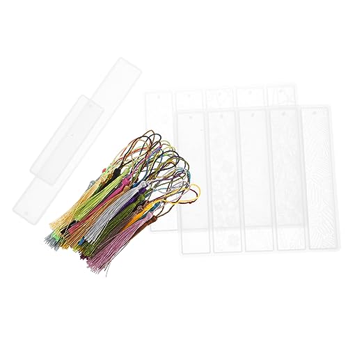 HAWILLOSCH 1Satz Epoxidharz Lesezeichen Formen Teiliges Silikon Gießform für DIY Lesezeichen mit Quasten für Bastelprojekte und Designs HAWILLOSCH 1Satz Epoxidharz Lesezeichen Formen Teiliges Silikon Gießform für DIY Lesezeichen mit Quasten für Bastelprojekte und Designs von HAWILLOSCH