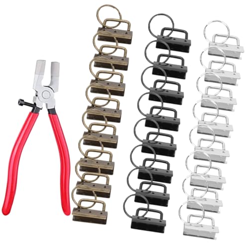 HAWILLOSCH 1Satz Schlüsselanhänger Klemmen Endclips für Armband und Gürtel DIY Zubehör mit Farben Robust und Langlebig für Taschen und Schmuckgestaltung von HAWILLOSCH