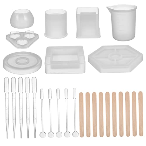 HAWILLOSCH 1Satz Silikonformen für Harzguss Teiliges DIY Kunstformen für Resin Gießen Vielseitige Handwerksformen für Schmuckherstellung Gießformen Kompatibel mit Harz und Mehr HAWILLOSCH 1Satz Silikonformen für Harzguss Teiliges DIY Kunstformen für Resin Gießen Vielseitige Handwerksformen für Schmuckherstellung Gießformen Kompatibel mit Harz und Mehr von HAWILLOSCH