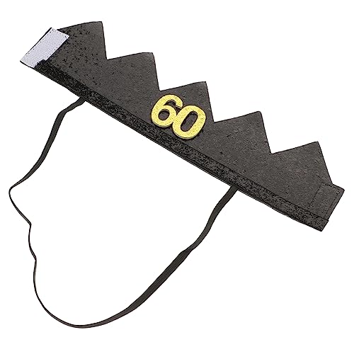 HAWILLOSCH Hut zum 60. Geburtstag schwarze und goldene Krone Party-Dekoration für Männer mit kreativem Kronen-Design einzigartiger Hut HAWILLOSCH Hut zum 60. Geburtstag schwarze und goldene Krone Party-Dekoration für Männer mit kreativem Kronen-Design einzigartiger Hut von HAWILLOSCH