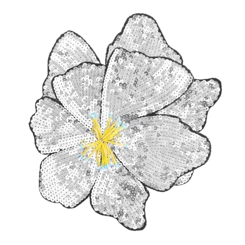 HAWILLOSCH 2 Dekorative Blumenapplikationen: Bestickte Pailletten Und Blumenaufnäher Mit Perlen – Blumenverzierungen Für Nähprojekte, Kleider, Taschen HAWILLOSCH 2 Dekorative Blumenapplikationen: Bestickte Pailletten Und Blumenaufnäher Mit Perlen – Blumenverzierungen Für Nähprojekte, Kleider, Taschen von HAWILLOSCH