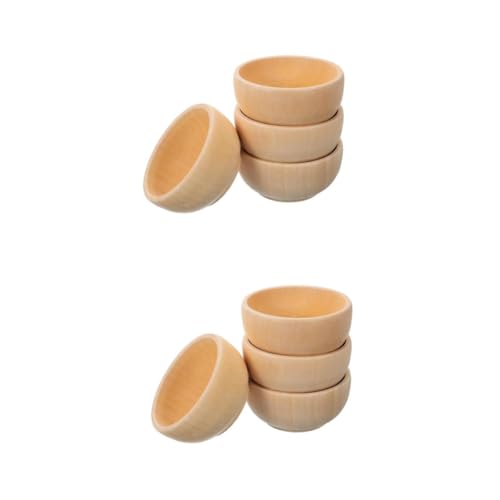HAWILLOSCH 2 Sätze Teiliges Set Unvollendeter Holzschalen Diy Holzspielzeug Für Kreative Bastelprojekte Für Wohnraumdekoration 4 Stück * 2 HAWILLOSCH 2 Sätze Teiliges Set Unvollendeter Holzschalen Diy Holzspielzeug Für Kreative Bastelprojekte Für Wohnraumdekoration 4 Stück * 2 von HAWILLOSCH