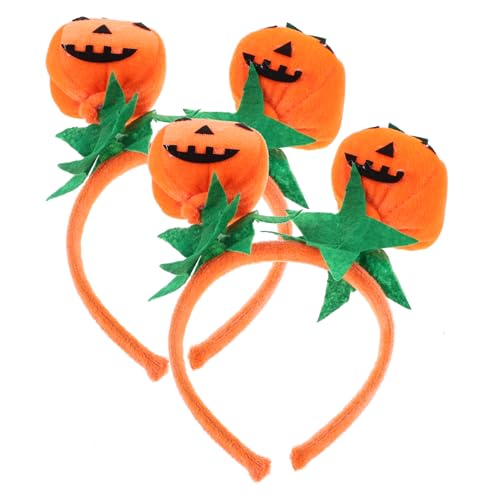 HAWILLOSCH 2 Stück Halloween Haarreifen Teiliges Dekoratives Kürbis Stirnband für Erwachsene und Strapazierfähiges Cosplay Kostüm Zubehör für Party und Festival von HAWILLOSCH