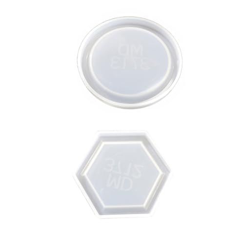 HAWILLOSCH 2 Stück Kristall-Epoxy-Form Plattenform sicher Herstellung Und Backen DIY Bastelform Schalenform Kristall-Tropfform Tablettform selber machen Form aus Epoxidharz Kieselgel von HAWILLOSCH