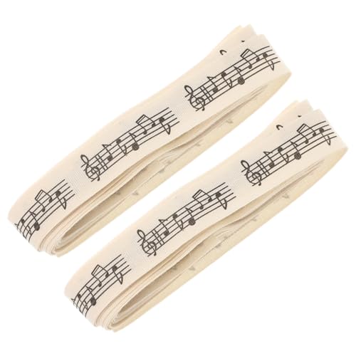 HAWILLOSCH 2 Stück Musiksymbol Ribbon Verpackung Fiesta Baumwollband Band Zum Verpacken Bänder Einwickeln Paketbänder Dekorative Bänder -dekorbänder Geschenkbänder Beige Baumwolle HAWILLOSCH 2 Stück Musiksymbol Ribbon Verpackung Fiesta Baumwollband Band Zum Verpacken Bänder Einwickeln Paketbänder Dekorative Bänder -dekorbänder Geschenkbänder Beige Baumwolle von HAWILLOSCH