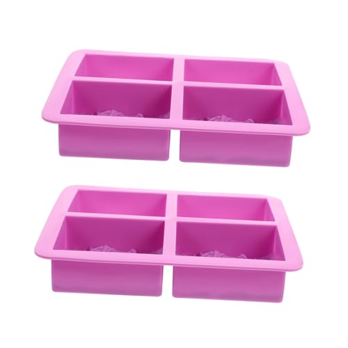 HAWILLOSCH 2 Stück Silikon Seifenform im Wellenmuster Diy Seifenform für Handgemachte Kuchen und Leicht zu Entformen Reinigen für Backprojekte von HAWILLOSCH