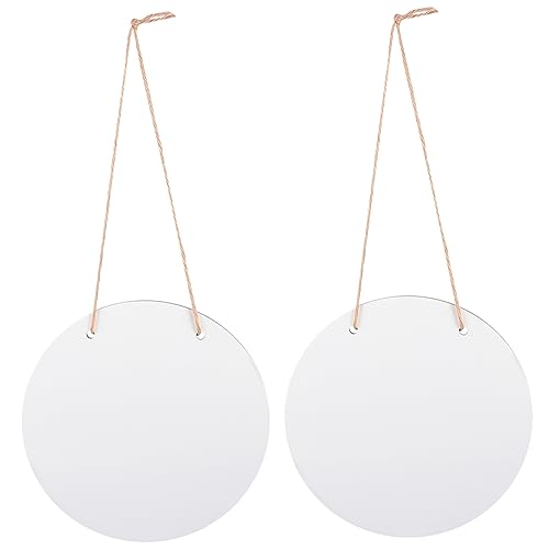 HAWILLOSCH 2 Stück Sublimation Blank Holzschild für Diy Runde Türhänger Holz Dekorative Plakette für Wohnkultur für Zuhause Garten oder Geschäft HAWILLOSCH 2 Stück Sublimation Blank Holzschild für Diy Runde Türhänger Holz Dekorative Plakette für Wohnkultur für Zuhause Garten oder Geschäft von HAWILLOSCH