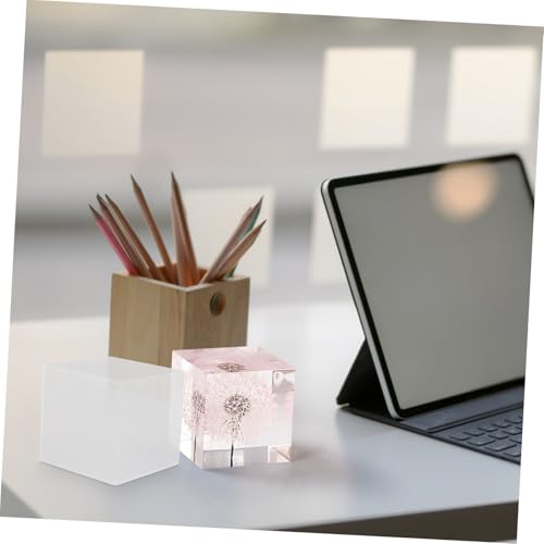 HAWILLOSCH 2 Stück Teiliges Klare Silikonwürfel Gießformen Transparente Quadratische Epoxidharzformen Hochtransparente Silikonformen für Schmuckgießen Einfache Entformung Vielseitig für DIY von HAWILLOSCH
