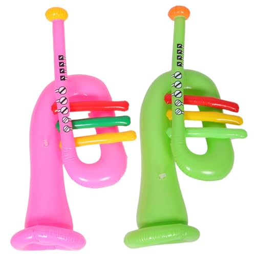 HAWILLOSCH 2 Stücke Aufblasbare Trompete PVC Material Instrument Aufblasbare Party Layout Musik Instrumente Versammlungen Musik Festival Requisiten HAWILLOSCH 2 Stücke Aufblasbare Trompete PVC Material Instrument Aufblasbare Party Layout Musik Instrumente Versammlungen Musik Festival Requisiten von HAWILLOSCH