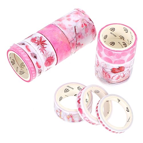 HAWILLOSCH 2 Washi-Tape the washi tape geschenkeidee Stationäre Dekoration Handgemachte Dekoration beidseitig Streamer dekoratives klebeband für einklebebuch schöner Papierstreifen Rosa HAWILLOSCH 2 Washi-Tape the washi tape geschenkeidee Stationäre Dekoration Handgemachte Dekoration beidseitig Streamer dekoratives klebeband für einklebebuch schöner Papierstreifen Rosa von HAWILLOSCH
