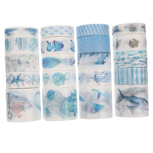 HAWILLOSCH 20 Rollen Washi-Tape-Set dekoratives Klebeband Washi-Tape-Aufkleber gemustertes Washi Tape Dekoratives Washi Tape Scrapbook-Klebeband dekorativ Washi -Bänder Flüsterpapier Blau HAWILLOSCH 20 Rollen Washi-Tape-Set dekoratives Klebeband Washi-Tape-Aufkleber gemustertes Washi Tape Dekoratives Washi Tape Scrapbook-Klebeband dekorativ Washi -Bänder Flüsterpapier Blau von HAWILLOSCH