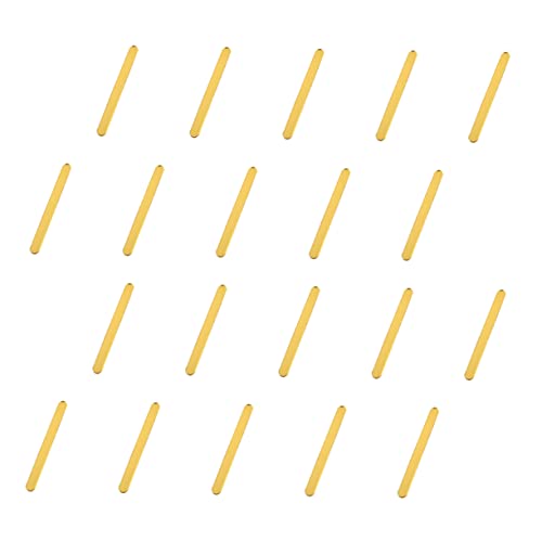 HAWILLOSCH 20 Stück Eisstiel mit Stöcke Eisstangen Süßigkeiten-Schmelzstifte Party Eiscreme winzig Bulk- am Stiel Kuchen am Stiel selber machen Cupcake-Sticks für Topper Acryl Golden HAWILLOSCH 20 Stück Eisstiel mit Stöcke Eisstangen Süßigkeiten-Schmelzstifte Party Eiscreme winzig Bulk- am Stiel Kuchen am Stiel selber machen Cupcake-Sticks für Topper Acryl Golden von HAWILLOSCH