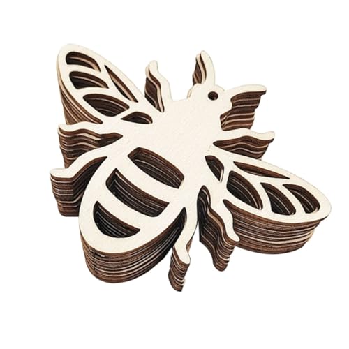 HAWILLOSCH 20 Stück Holz Anhänger Bienenform Holzscheiben für Diy Dekoration Einzigartiges Design für Bastelprojekte und Wohnaccessoires HAWILLOSCH 20 Stück Holz Anhänger Bienenform Holzscheiben für Diy Dekoration Einzigartiges Design für Bastelprojekte und Wohnaccessoires von HAWILLOSCH
