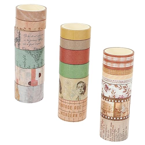 HAWILLOSCH 20 Stück Taschenband-Set bunt farbig dünn Rosa Scrapbook-DIY-Klebebänder alte Washi-Tapes selbstklebende Washi-Klebebänder ästhetisches Washi-Tape DIY-Bänder Flüsterpapier von HAWILLOSCH