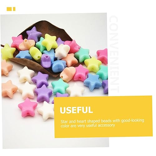HAWILLOSCH 200 Stück DIY Schmuckperlen Stern Herz Spacer Perlen Bunte Perlen für Armbänder Halsketten Leichte Langlebige zum Schmuckherstellung und Basteln HAWILLOSCH 200 Stück DIY Schmuckperlen Stern Herz Spacer Perlen Bunte Perlen für Armbänder Halsketten Leichte Langlebige zum Schmuckherstellung und Basteln von HAWILLOSCH