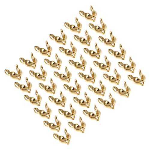 HAWILLOSCH 200 Stück Halskette-armband-verschluss Schließe Für Verschlüsse Armbänder Anschlüsse Doppelt Haken Halskettenclip Schmuckverschluss Golden Legierung von HAWILLOSCH