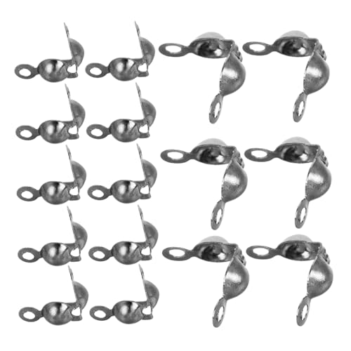 HAWILLOSCH 200Stücke Crimp Endperlen Eisenmetall Robuste Knotenabdeckungen für DIY Schmuckherstellung Vielseitige Quetschperlen für Halsketten Armbänder und Ohrringe Schwarz HAWILLOSCH 200Stücke Crimp Endperlen Eisenmetall Robuste Knotenabdeckungen für DIY Schmuckherstellung Vielseitige Quetschperlen für Halsketten Armbänder und Ohrringe Schwarz von HAWILLOSCH