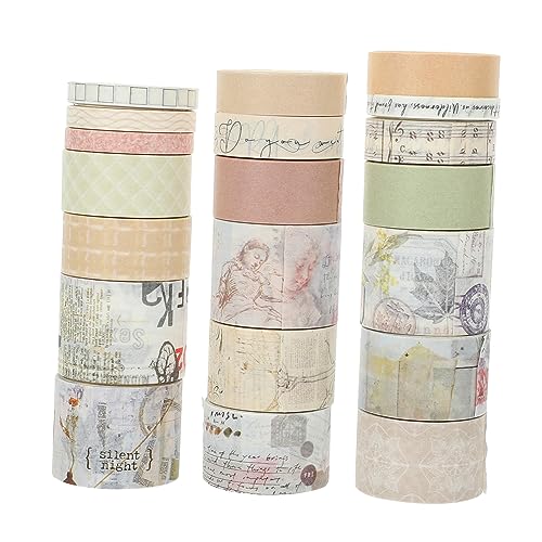 HAWILLOSCH 20rollen Washi Tape Set Vintage Klebeband Für Scrapbooking Projekte Und Planer Selbstklebendes Dekorationszubehör Für Handgefertigte Kunstwerke Designs Set HAWILLOSCH 20rollen Washi Tape Set Vintage Klebeband Für Scrapbooking Projekte Und Planer Selbstklebendes Dekorationszubehör Für Handgefertigte Kunstwerke Designs Set von HAWILLOSCH