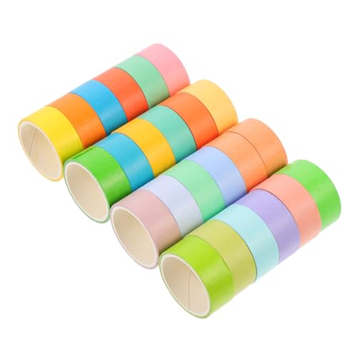 HAWILLOSCH 24 Rollen Farben Washi Tape Buntes DIY Klebeband für Scrapbooking Geschenkverpackung Partydekoration Handliches Einfach zu Schneidendes Bastelband für Kreative Hobbyprojekte HAWILLOSCH 24 Rollen Farben Washi Tape Buntes DIY Klebeband für Scrapbooking Geschenkverpackung Partydekoration Handliches Einfach zu Schneidendes Bastelband für Kreative Hobbyprojekte von HAWILLOSCH