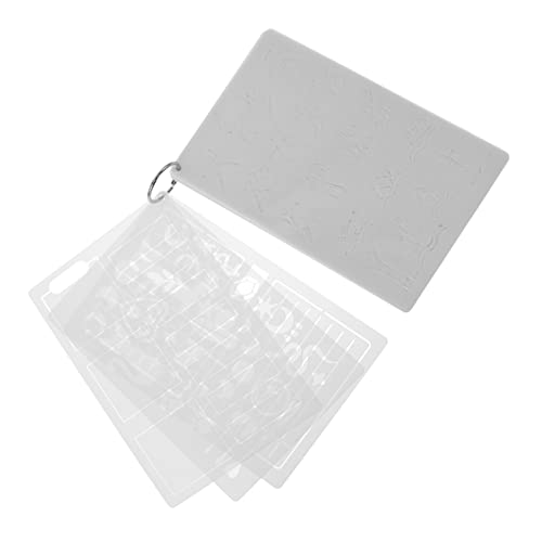 HAWILLOSCH 24 Stück Kontovorlage Schablone für Handwerk Journal -Schablone hohl Zeichnung schablonen Formen zeichnen Vorlage zum Malen von Buchstaben Malvorlagen das Haustier Weiß von HAWILLOSCH