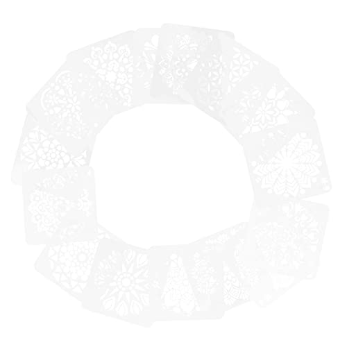 HAWILLOSCH 24 Stück Malvorlage Schablone für Handwerk Punkt-Mandala-Schablonen wiederverwendbar Schablone zeichnen Schablonen zum Malermuster Schablonen tragbare Malschablonen das Haustier von HAWILLOSCH
